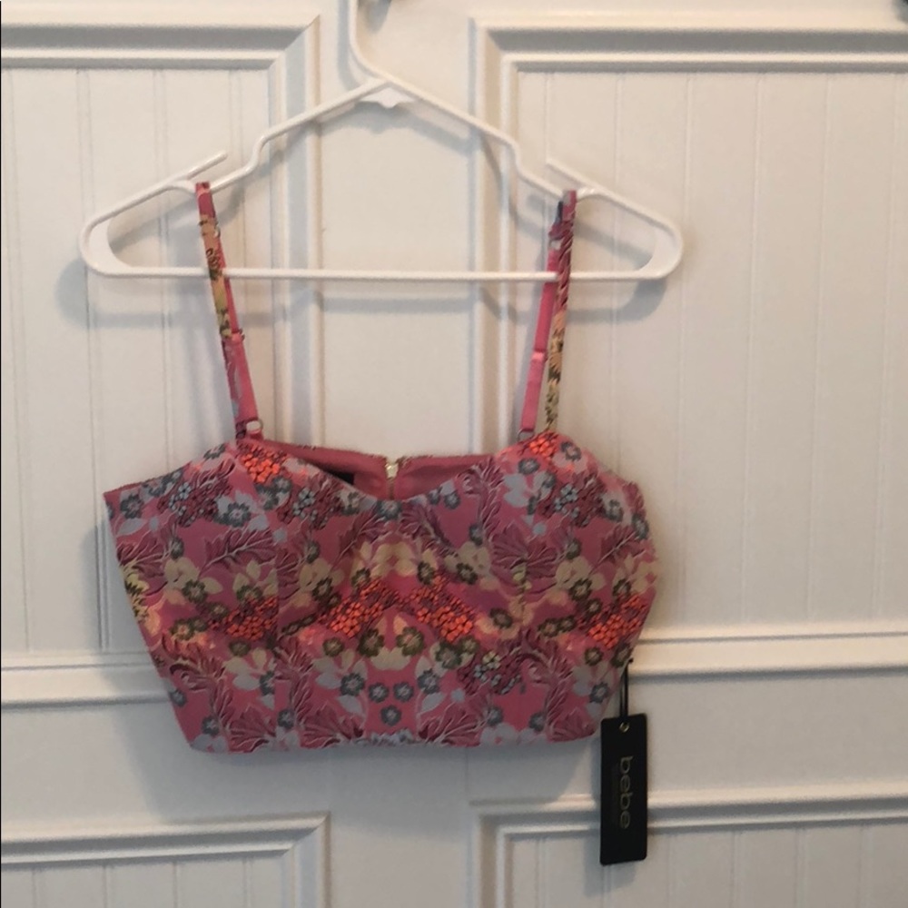 Moving sale! Bebe push up crop top. Size 8.